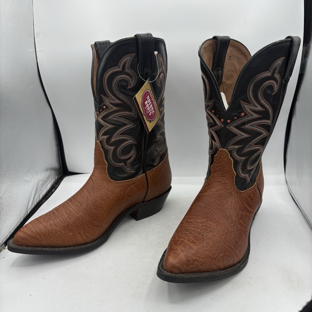 Nocona‎ Boots Mens Size 11 EEE Point Toe Black Leather Western Cowboy 7652510303